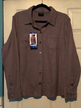 32 Degrees Soft Fleece Button Up Shirt - Size L